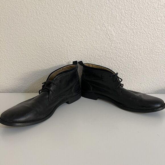 Cole Haan Mens Chukka Boots Size 12 M Black Leather - Picture 2 of 9